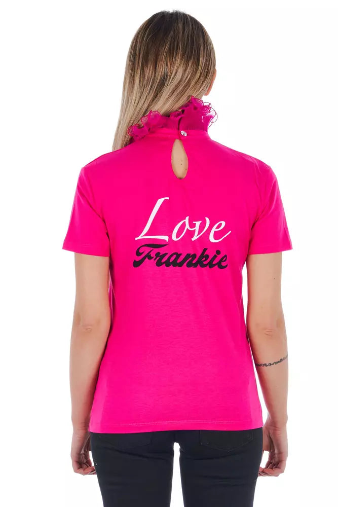 Pink Cotton Women T-Shirt - SEHABRANDS