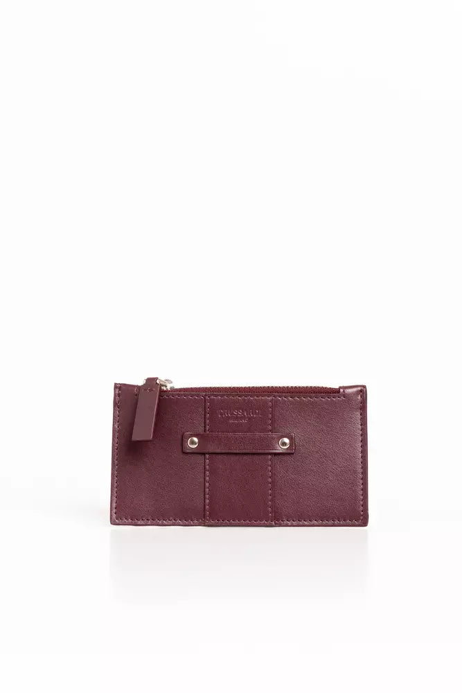 Brown Leather Men Cardholder - SEHABRANDS