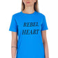 Light Blue Cotton Women T-Shirt - SEHABRANDS