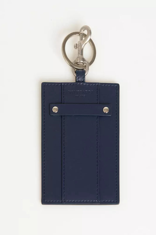 Blue Leather Men Keychain - SEHABRANDS