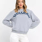 Gray Cotton Women Sweater - SEHABRANDS