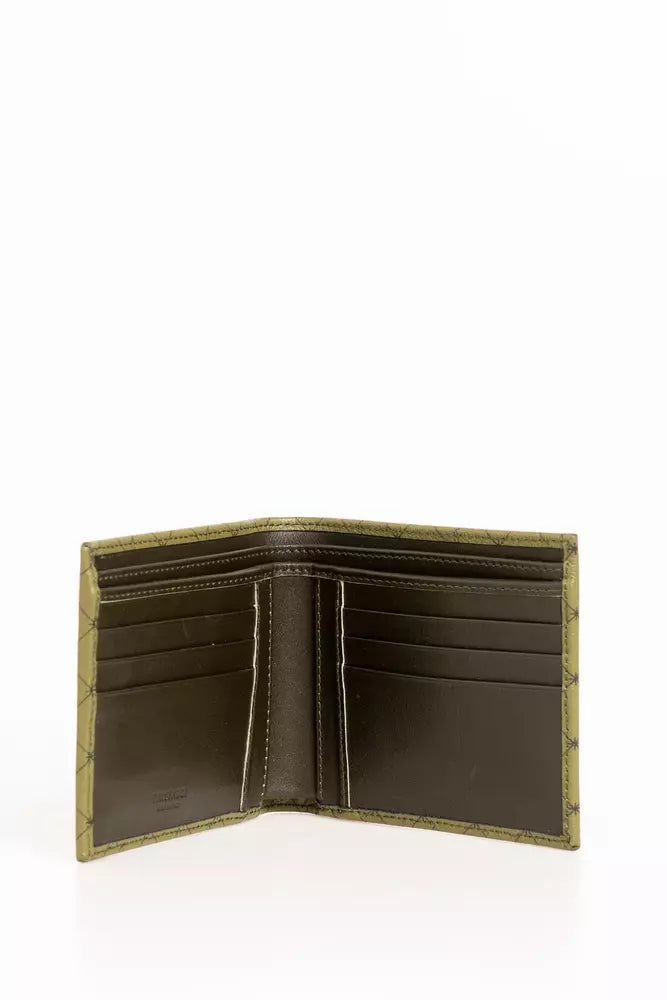 Green Leather Men Wallet - SEHABRANDS