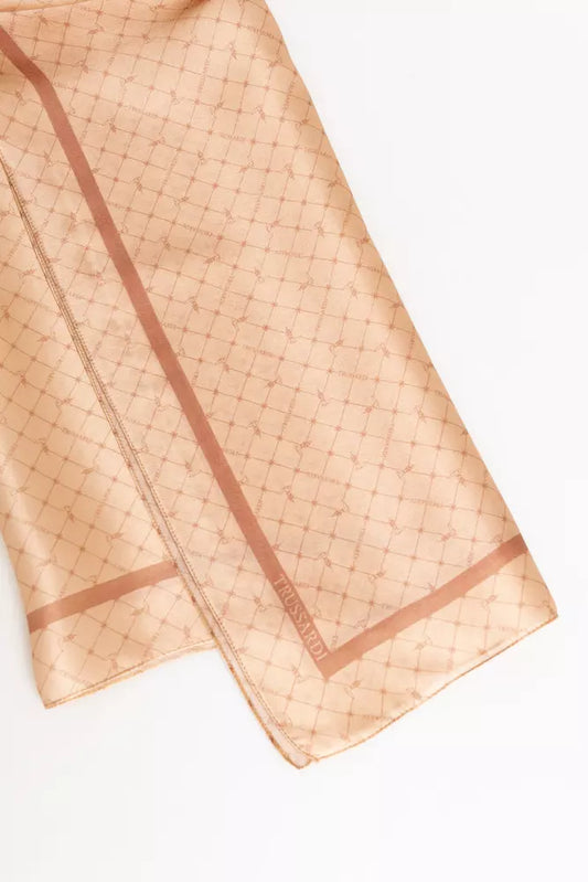 Pink Silk Women Scarf - SEHABRANDS