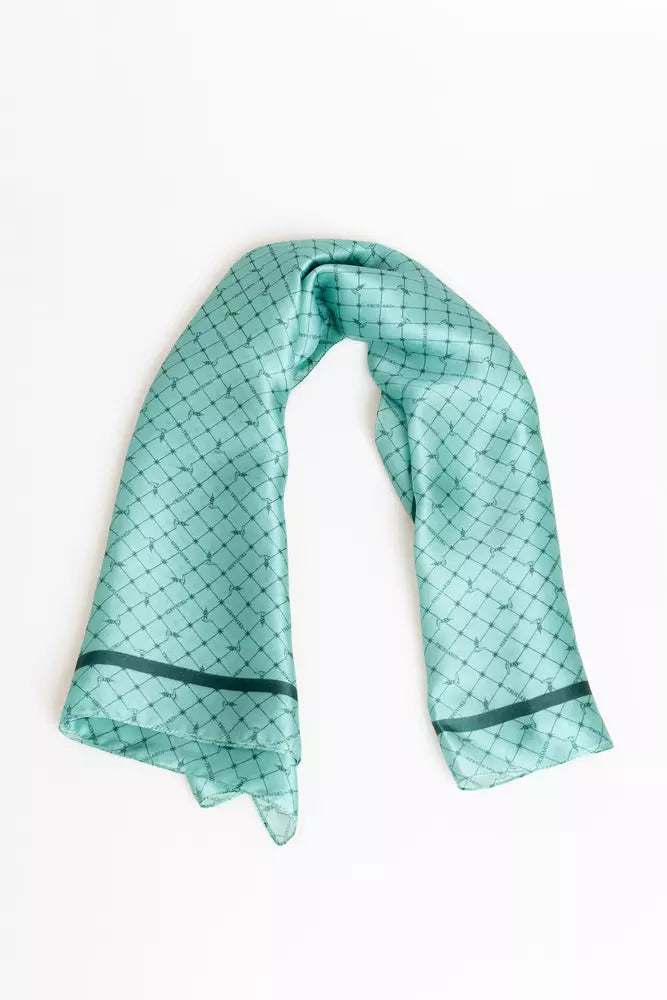 Light Blue Silk Women Scarf - SEHABRANDS