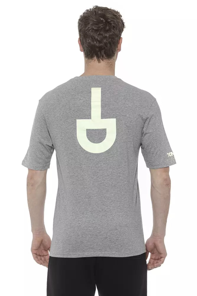 Gray Cotton Men TShirt - SEHABRANDS