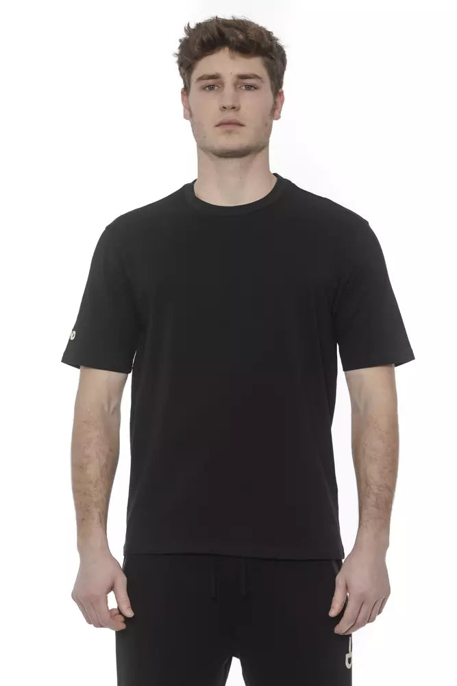 Black Cotton Men T-Shirt - SEHABRANDS