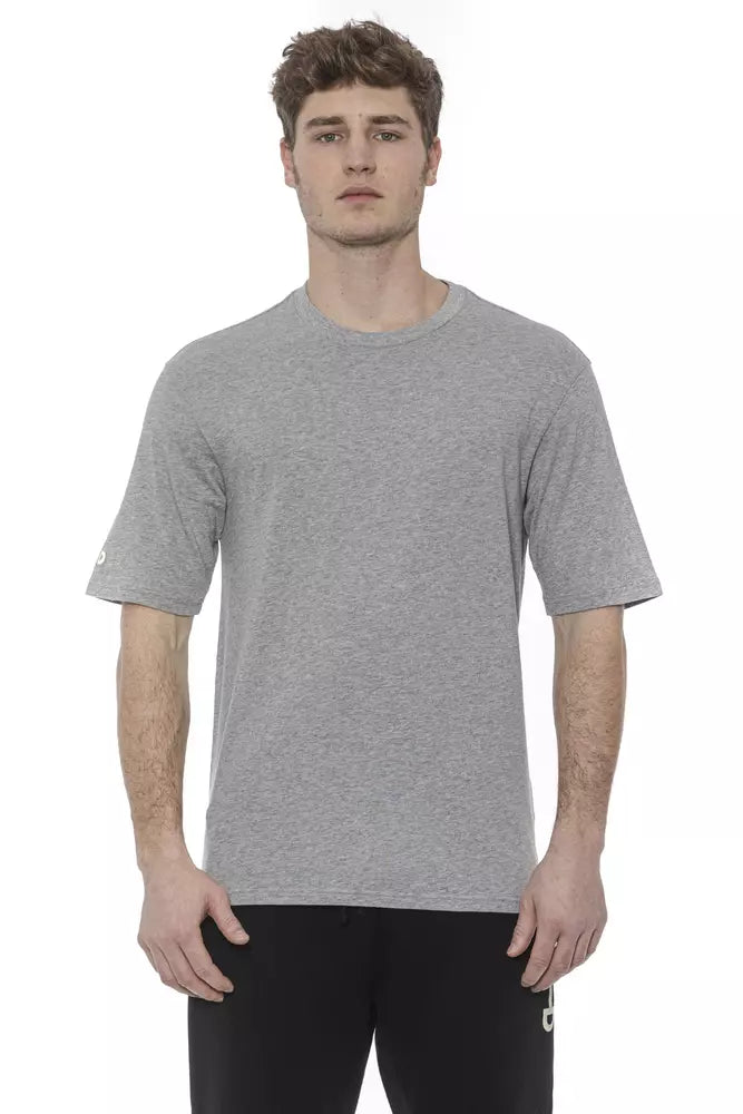 Gray Cotton Men TShirt - SEHABRANDS