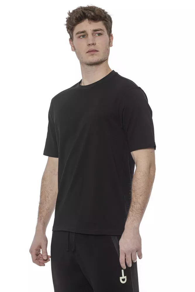 Black Cotton Men T-Shirt - SEHABRANDS