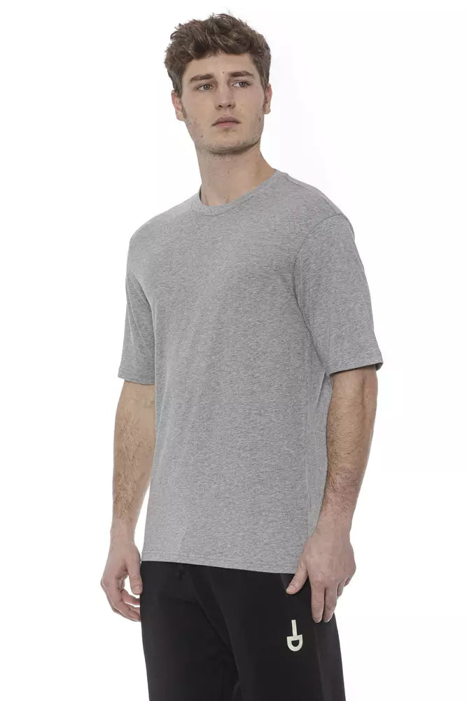 Gray Cotton Men TShirt - SEHABRANDS