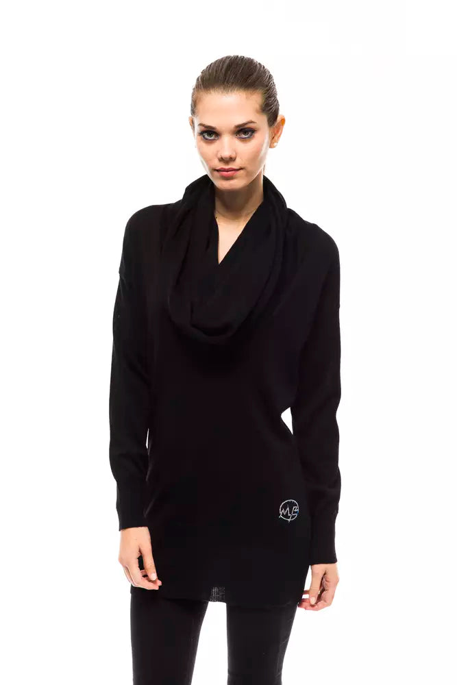 Black Wool Women Sweater - SEHABRANDS