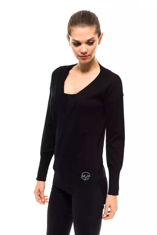 Black Wool Women Sweater - SEHABRANDS