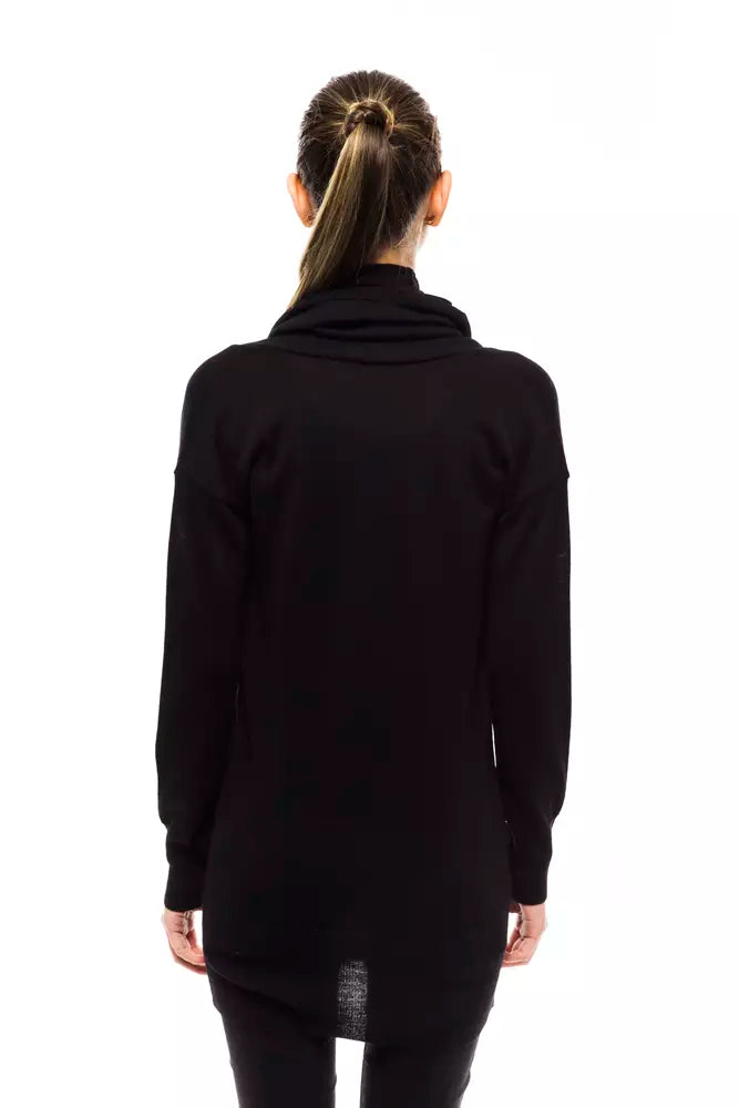 Black Wool Women Sweater - SEHABRANDS