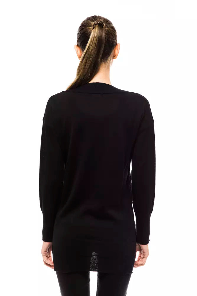 Black Wool Women Sweater - SEHABRANDS