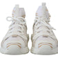 Dolce & Gabbana Elegant White Beige SORRENTO Sneakers