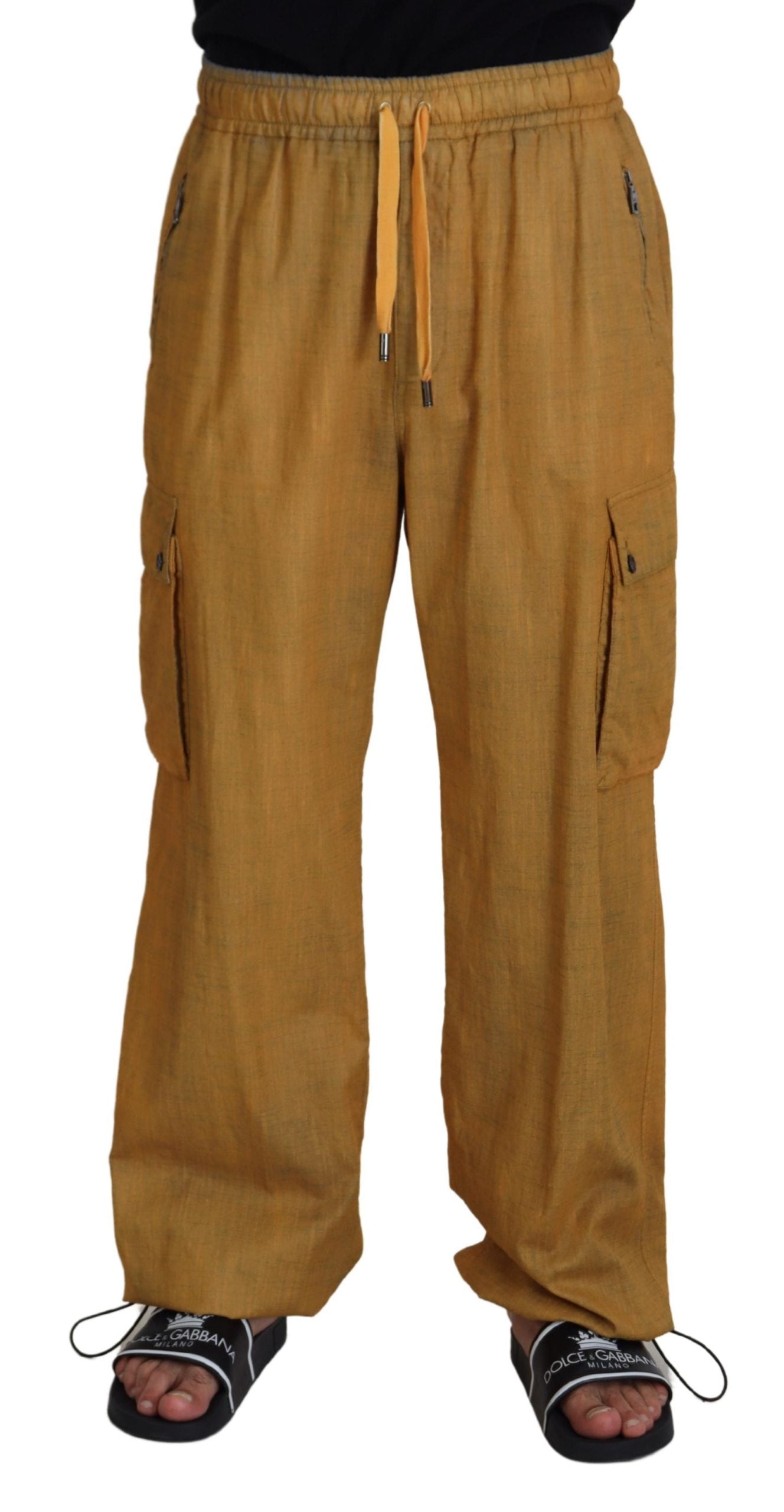 Dolce & Gabbana Elegant Italian Linen Trousers