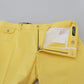 Dolce & Gabbana Sun-Kissed Yellow Cotton Trousers