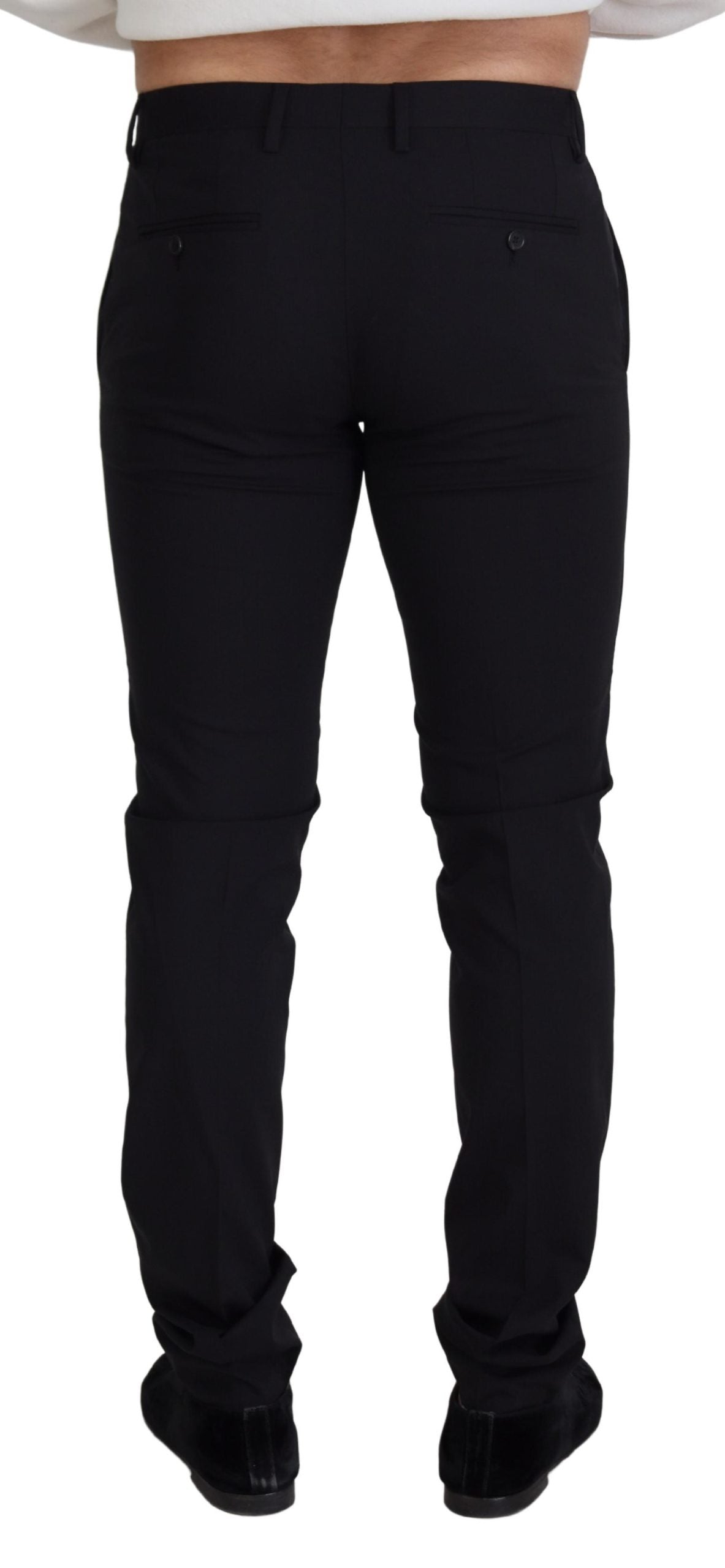 Dolce & Gabbana Elegant Black Wool Blend Trousers