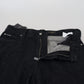 Dolce & Gabbana Elegant Black Washed Denim Pants Luxe Cotton