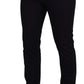 Dolce & Gabbana Elegant Black Silk Blend Denim Pants