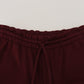 Dolce & Gabbana Elegant Maroon Tailored Shorts