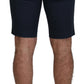 Dolce & Gabbana Elegant Blue Cotton Blend Shorts