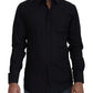 Dolce & Gabbana Chic Black Cotton Dress Shirt