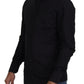 Dolce & Gabbana Chic Black Cotton Dress Shirt