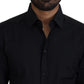 Dolce & Gabbana Chic Black Cotton Dress Shirt