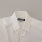 Dolce & Gabbana Elegant White Cotton Dress Shirt Slim Fit