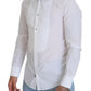 Dolce & Gabbana Elegant White Cotton Poplin Slim Fit Shirt