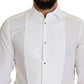 Dolce & Gabbana Elegant White Cotton Poplin Slim Fit Shirt