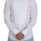 Dolce & Gabbana Elegant White Cotton Poplin Slim Fit Shirt