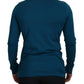 Dolce & Gabbana Elegant Blue Cotton Pullover Sweater