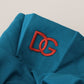 Dolce & Gabbana Elegant Blue Cotton Pullover Sweater