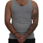 Dolce & Gabbana Sleek Sleeveless Grey Cotton Tank Top