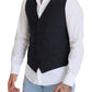 Dolce & Gabbana Elegant Black Single Breasted Dress Vest