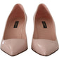 Dolce & Gabbana Elegant Patent Leather Heels in Pink