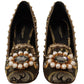 Dolce & Gabbana Elegant Gold Jacquard Brocade Pumps