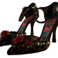 Dolce & Gabbana Chic Leopard Ankle Strap Sandal Heels