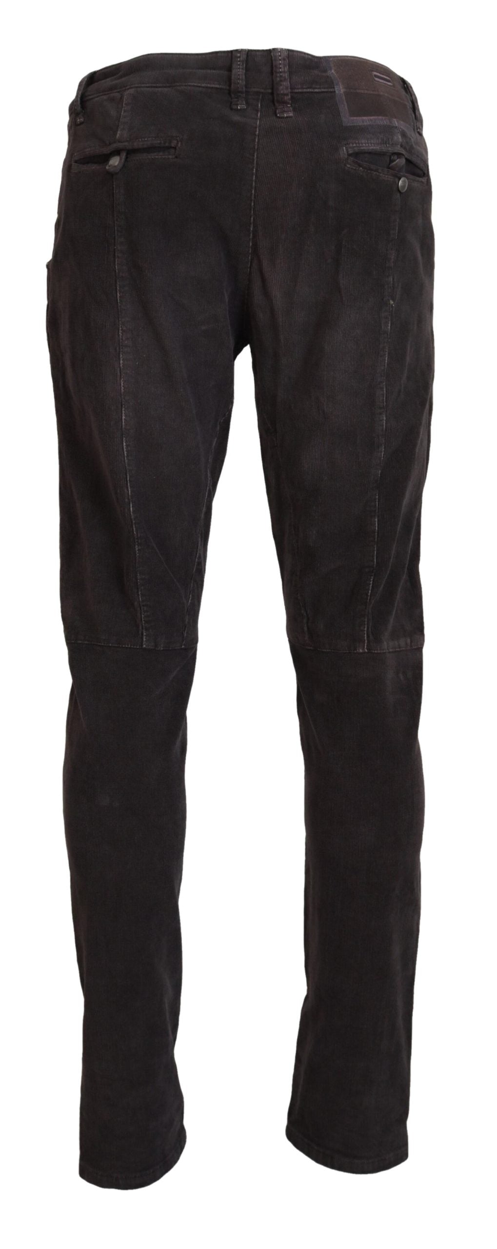 Elegant Corduroy Brown Pants - SEHABRANDS