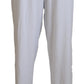 Elegant Wide Leg Cotton Pants - SEHABRANDS