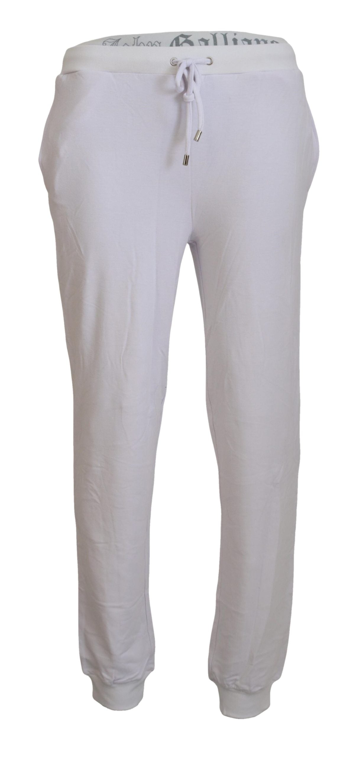 Chic White Jogger Pants - Casual Elegance - SEHABRANDS