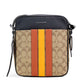 Hudson 21 Signature Varsity Stripe Coated Canvas Crossbody Bag - SEHABRANDS