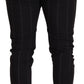 Dolce & Gabbana Elegant Black Striped Chino Pants