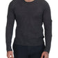 Sleek Gray Crewneck Pullover Sweater - SEHABRANDS