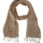 Chic Beige Fringed Scarf for Women - SEHABRANDS