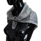 Elegant Grey Cotton Square Scarf - SEHABRANDS