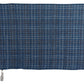 Chic Linen Fringed Scarf in Blue Checkered - SEHABRANDS