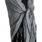 Chic Designer Grey Scarf with Fringes - SEHABRANDS