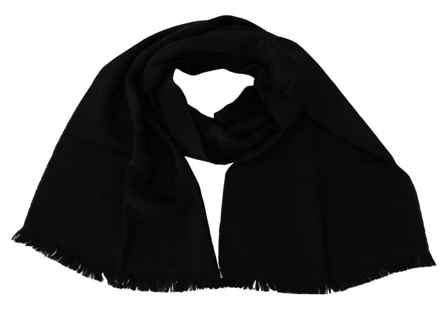 Elegant Wool Scarf with Fringes - SEHABRANDS